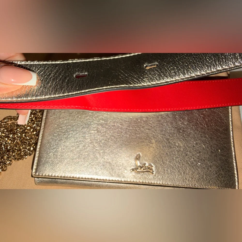 Christian Louboutin Metallic Crossbody / Clutch / Belt Bag - Picture 9 of 15